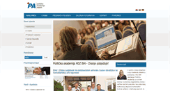 Desktop Screenshot of politicka-akademija.ba