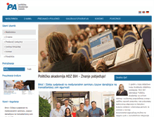 Tablet Screenshot of politicka-akademija.ba
